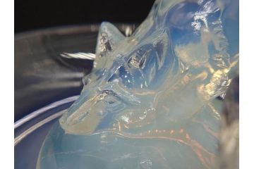 1926年　ルネ・ラリック(R.LALIQUE)　キツネ　オパルセントガラス　手彫りで作られた意匠が美しいピントレイ(ギャルリーオルフェ(GALERIE ORPHEE)、灰皿、オブジェ、アクセサリートレイ、箱付き)(R-072305)