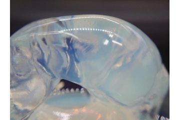 1926年　ルネ・ラリック(R.LALIQUE)　キツネ　オパルセントガラス　手彫りで作られた意匠が美しいピントレイ(ギャルリーオルフェ(GALERIE ORPHEE)、灰皿、オブジェ、アクセサリートレイ、箱付き)(R-072305)