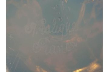 1926年　ルネ・ラリック(R.LALIQUE)　キツネ　オパルセントガラス　手彫りで作られた意匠が美しいピントレイ(ギャルリーオルフェ(GALERIE ORPHEE)、灰皿、オブジェ、アクセサリートレイ、箱付き)(R-072305)