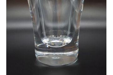 フランス　Baccarat　バカラ　トルネード　斬新なデザインが高級感溢れるフラワーベース(花瓶、花入、花器、フルレッドクリスタルガラス)(R-072306)