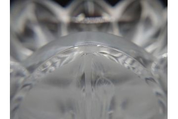フランス　LALIQUE(ラリック)　クリスタルガラス　花のようなデザインが美しいフラワーベース(花瓶、花入、花器)(R-072307)