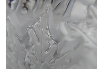 フランス　LALIQUE(ラリック)　シャンゼリゼ　クリスタル　繊細なデザインが輝きを放つフラワーベース(花瓶、花入、花器、ガラス、箱付き)(R-072308)