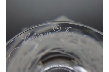 フランス　LALIQUE(ラリック)　シャンゼリゼ　クリスタル　繊細なデザインが輝きを放つフラワーベース(花瓶、花入、花器、ガラス、箱付き)(R-072308)