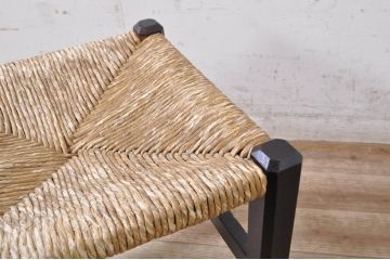 和製ビンテージ　松本民芸家具　アジアンテイストの空間づくりにおすすめのラッシスツール(椅子、イス、ヴィンテージ)(R-072331)