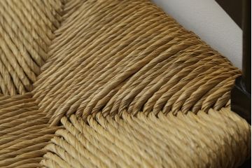 和製ビンテージ　松本民芸家具　ラダーバックがお洒落なラッシチェア4脚セット(ダイニングチェア、椅子、イス、ヴィンテージ)(R-072338)