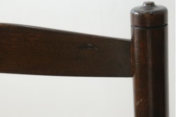 和製ビンテージ　松本民芸家具　ラダーバックがお洒落なラッシチェア4脚セット(ダイニングチェア、椅子、イス、ヴィンテージ)(R-072339)