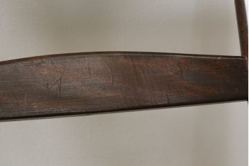 和製ビンテージ　松本民芸家具　ラダーバックがお洒落なラッシチェア4脚セット(ダイニングチェア、椅子、イス、ヴィンテージ)(R-072340)