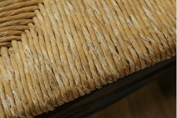 和製ビンテージ　松本民芸家具　ラダーバックがお洒落なラッシチェア4脚セット(ダイニングチェア、椅子、イス、ヴィンテージ)(R-072341)