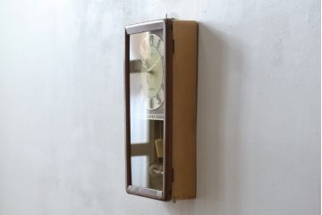 和製アンティーク　精工舎(SEIKOSHA、セイコー)　TRADE(S)MARK　TRANSISTOR CLOCK(トランジスタクロック)　昭和レトロ　スケルトンデザインがおしゃれな掛け時計(柱時計、古時計、振り子時計)(R-072343)