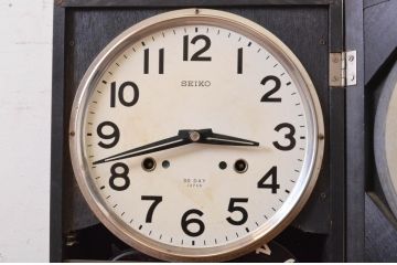 和製アンティーク　SEIKO(セイコー)　昔懐かしい雰囲気を醸し出す掛け時計(柱時計、古時計、振り子時計)(R-072345)