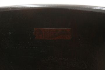 和製ビンテージ　松本民芸家具　#16型スピンドルチェア　ゆったりと座れるダイニングチェア2脚セット(板座チェア、椅子、イス、ヴィンテージ)(定価2脚で約20万円)(R-072368)