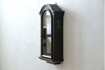 和製アンティーク　横浜エムズイ商会　TRADE(Z)MARK(トレードマーク)　横窓縁のダイヤガラスが素敵な掛け時計　(R-072397)