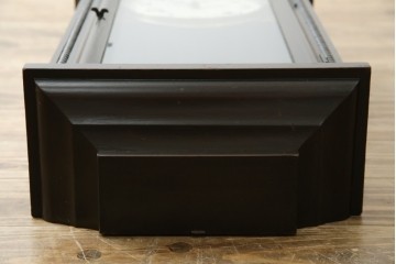 和製アンティーク　横浜エムズイ商会　TRADE(Z)MARK(トレードマーク)　横窓縁のダイヤガラスが素敵な掛け時計　(R-072397)