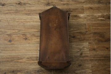 和製アンティーク　横浜エムズイ商会　TRADE(Z)MARK(トレードマーク)　横窓縁のダイヤガラスが素敵な掛け時計　(R-072397)