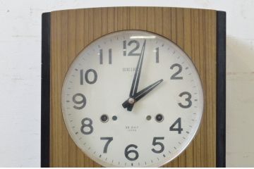 和製アンティーク　SEIKO(セイコー)　昔懐かしい雰囲気を醸し出す掛け時計(柱時計、古時計、振り子時計)(R-072398)