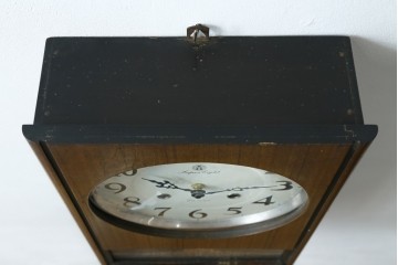 和製アンティーク　愛知時計電機(アイチ、AICHI)　AC TRADE MARK(トレードマーク)　Super Eight (スーパーエイト)　30DAY　レトロモダンなデザインが魅力的な掛け時計　(R-072411)