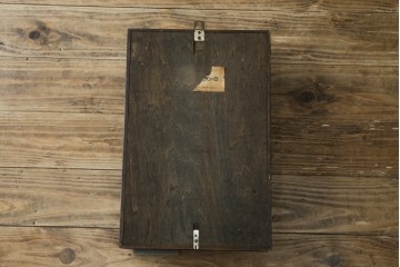 和製アンティーク　愛知時計電機(アイチ、AICHI)　AC TRADE MARK(トレードマーク)　Super Eight (スーパーエイト)　30DAY　レトロモダンなデザインが魅力的な掛け時計　(R-072411)