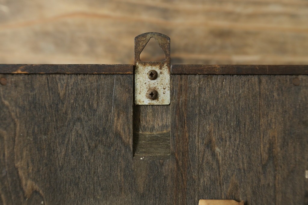 和製アンティーク　愛知時計電機(アイチ、AICHI)　AC TRADE MARK(トレードマーク)　Super Eight (スーパーエイト)　30DAY　レトロモダンなデザインが魅力的な掛け時計　(R-072411)