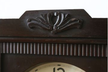 和製アンティーク　精工舎(SEIKOSHA、セイコー)　TRADE(S)MARK　大正ロマン溢れる佇まいが魅力の掛け時計(柱時計、古時計、振り子時計)(R-072417)