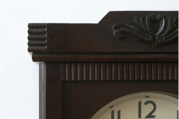 和製アンティーク　精工舎(SEIKOSHA、セイコー)　TRADE(S)MARK　大正ロマン溢れる佇まいが魅力の掛け時計(柱時計、古時計、振り子時計)(R-072417)