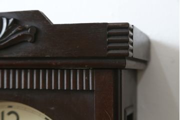 和製アンティーク　精工舎(SEIKOSHA、セイコー)　TRADE(S)MARK　大正ロマン溢れる佇まいが魅力の掛け時計(柱時計、古時計、振り子時計)(R-072417)