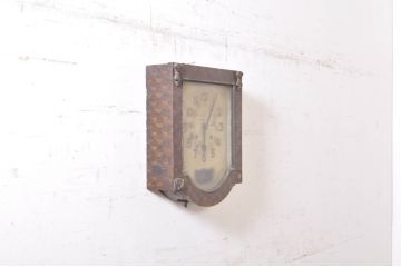 和製アンティーク　C.M.A.EXAMINED　昭和レトロ　珍しいデザインが魅力的な掛け時計(柱時計、古時計、振り子時計、日本時計工業組合)(R-072418)