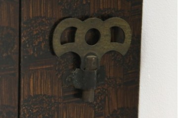 和製アンティーク　C.M.A.EXAMINED　昭和レトロ　珍しいデザインが魅力的な掛け時計　(R-072418)