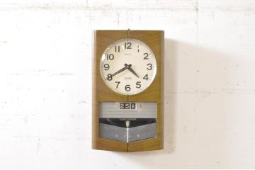 和製アンティーク　SEIKO　Sonola(セイコー・ソノーラ)　TRANSISTOR(トランジスタ)　昭和レトロ　昔懐かしい雰囲気の掛け時計(柱時計、古時計、振り子時計、トランジスタ時計)(R-072423)