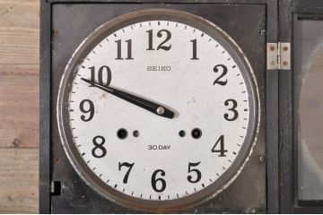 和製アンティーク　ペイント仕上げ限定　SEIKO(セイコー)　30DAY　昔懐かしい雰囲気を醸し出す掛け時計(柱時計、古時計、振り子時計)(R-072438)