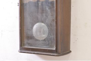 和製アンティーク　愛知時計電機(アイチ、AICHI)　AC TRADE MARK(トレードマーク)　シルバーデザインの文字盤が素敵な掛け時計(柱時計、古時計、振り子時計)(R-072451)