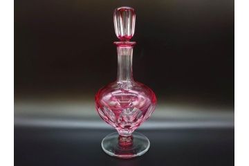 カガミクリスタル　KAGAMI CRYSTAL　鮮やかな色彩と繊細なカットが魅力的なデカンタセット(デキャンタ、グラス6客、ガラス、硝子、ロックグラス、水差し、酒器)(R-072467)