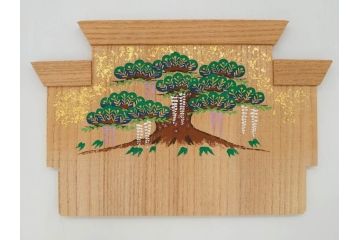 奈良人形　一刀彫　染川宗進(白鹿園)　五段　十五人揃　小さくて可愛らしい雛人形(ひな人形、雛壇、段飾、木製、木彫り、置物、共箱付き)(R-072471)