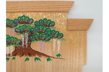 奈良人形　一刀彫　染川宗進(白鹿園)　五段　十五人揃　小さくて可愛らしい雛人形(ひな人形、雛壇、段飾、木製、木彫り、置物、共箱付き)(R-072471)