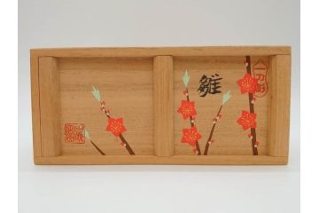 奈良人形　一刀彫　染川宗進(白鹿園)　五段　十五人揃　小さくて可愛らしい雛人形(ひな人形、雛壇、段飾、木製、木彫り、置物、共箱付き)(R-072471)