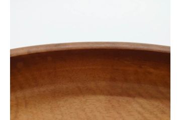 黒柿無垢材　素朴な木味がぬくもりを感じる丸盆(トレイ、トレー、お盆)(R-072474)