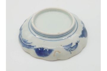 江戸後期〜幕末　伊万里　染付　山水図　約11cm　3.6寸　繊細な絵付けが食卓のアクセントになる小皿5枚セット(和皿、深皿、和食器、三寸六分)(R-072479)