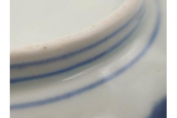 江戸後期〜幕末　伊万里　染付　山水図　約11cm　3.6寸　繊細な絵付けが食卓のアクセントになる小皿5枚セット(和皿、深皿、和食器、三寸六分)(R-072479)