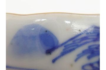 江戸後期〜幕末　伊万里　染付　山水図　金の縁となめらかなフォルムが素敵な猪口5客セット(おちょこ、ぐい呑み、酒器、和食器)(R-072486)