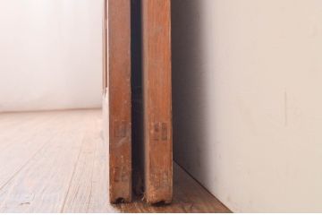 アンティーク建具　ノスタルジックな雰囲気溢れるガラス戸2枚セット(引き戸)(R-072519)