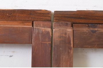 アンティーク建具　大正ロマン　どこか懐かしい雰囲気漂うガラス戸3枚セット(引き戸)(R-072520)