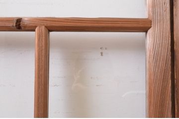 アンティーク建具　大正ロマン　どこか懐かしい雰囲気漂うガラス戸3枚セット(引き戸)(R-072521)