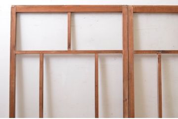 アンティーク建具　大正ロマン　どこか懐かしい雰囲気漂うガラス戸3枚セット(引き戸)(R-072521)