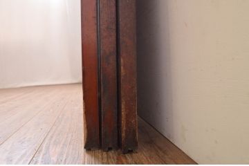 アンティーク建具　レトロな空間作りにおすすめなガラス帯戸3枚セット(引き戸、板戸)(R-072522)