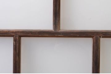 アンティーク建具　大正ロマン　ノスタルジックな雰囲気溢れるガラス戸2枚セット(引き戸)(R-072524)