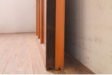 アンティーク建具　大正ロマン　ノスタルジックな雰囲気溢れるガラス戸2枚セット(引き戸)(R-072524)