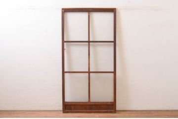 アンティーク建具　どこか懐かしい雰囲気を感じるガラス戸1枚(引き戸)(R-072525)