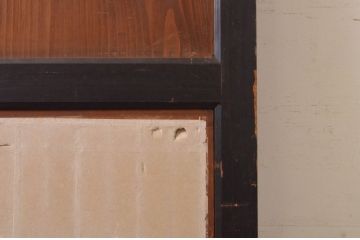 アンティーク建具　和の情緒を演出する障子帯戸1枚(引き戸、板戸、格子帯戸、障子戸)(R-072529)