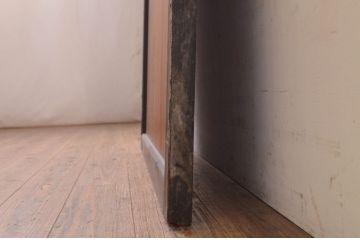アンティーク建具　和の情緒を演出する障子帯戸1枚(引き戸、板戸、格子帯戸、障子戸)(R-072529)