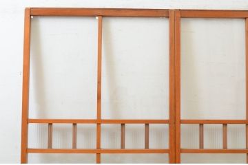 アンティーク建具　ノスタルジックな雰囲気溢れるガラス戸2枚セット(引き戸)(R-072531)