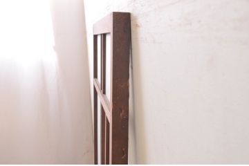 アンティーク建具　大正ロマン　レトロな空間づくりにオススメの幅狭ガラスドア1枚(扉、ガラス戸、木製扉)(R-072533)